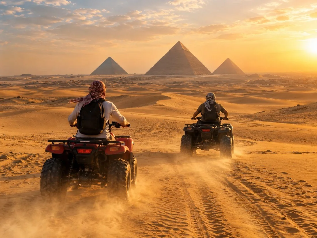 Vierwielmotor-woestynsafari by die Piramides